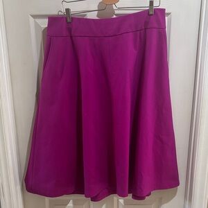 Lane Bryant Vibrant Pink Midi Skirt